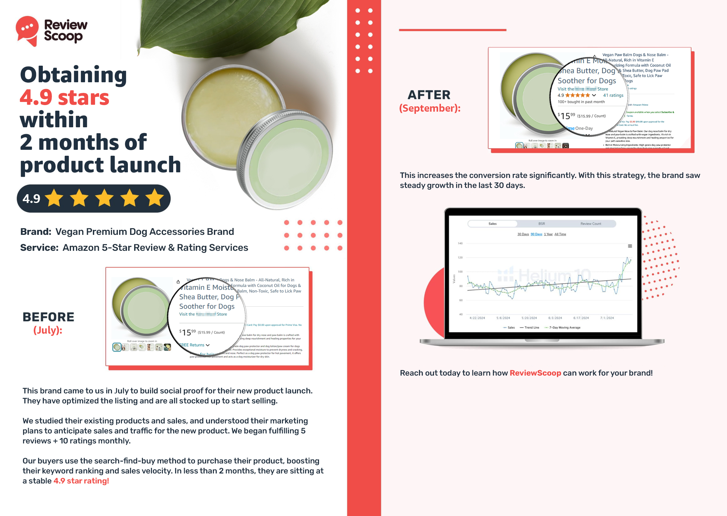 ReviewScoop Ratings & Sales Velocity Boost + Product Reviews Case Study